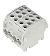 Imagine Clema de derivație izolată Schrack Technik IK026212, cablu Cu-Al, 35mm², 1P, 4 intrări - 4 ieșiri, gri