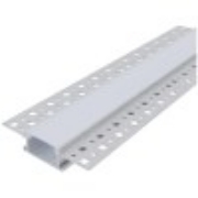Imagine Profil aluminiu "U" încastrabil în gips-carton cu capac opac 1m
