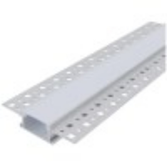 Imagine Profil aluminiu "U" încastrabil în gips-carton cu capac opac 1m