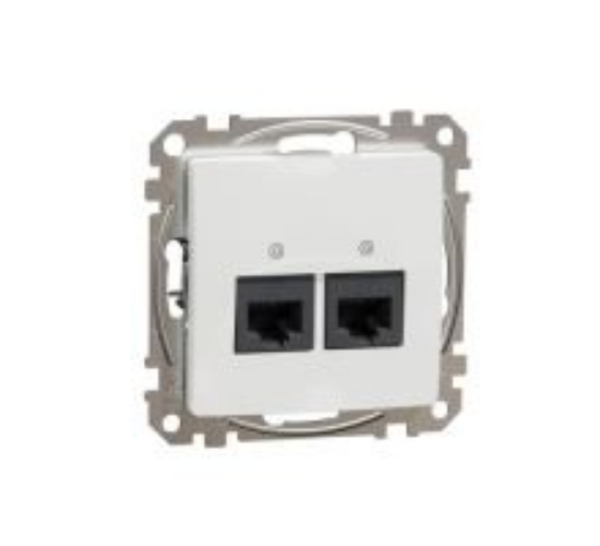 Imagine Priză RJ45 Cat5E UTP Alb Sedna Design
