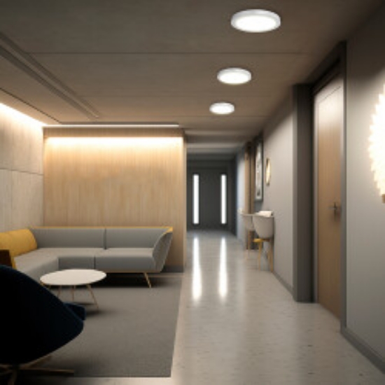 Imagine Spot LED rotund aplicat 18W 230V 6400K Braytron