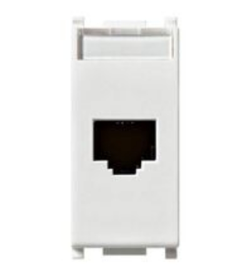 Imagine Priză calculator modulară Cat5e RJ45 1M alb Panasonic Thea Optima
