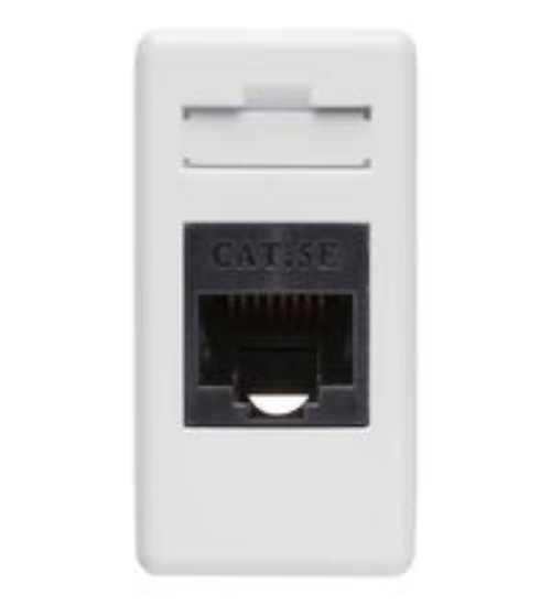 Imagine Priză calculator modulară Cat5e RJ45 1M alb Panasonic Thea Optima