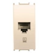 Imagine Priză calculator modulară Cat5e RJ45 1M alb Panasonic Thea Optima