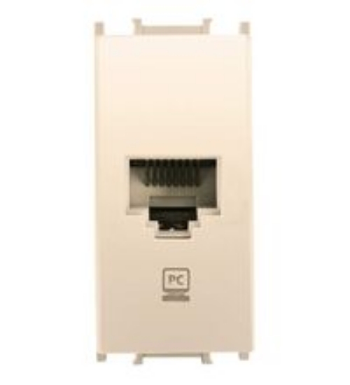 Imagine Priză calculator modulară Cat5e RJ45 1M alb Panasonic Thea Optima