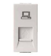 Imagine Priză calculator modulară Cat5e RJ45 1M alb Panasonic Thea Optima