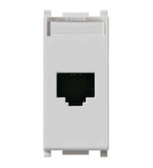 Imagine Priză calculator modulară Cat5e RJ45 1M alb Panasonic Thea Optima