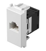 Imagine Priză calculator modulară Cat5e RJ45 1M alb Panasonic Thea Optima