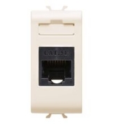 Imagine Priză calculator modulară Cat5e RJ45 1M alb Panasonic Thea Optima