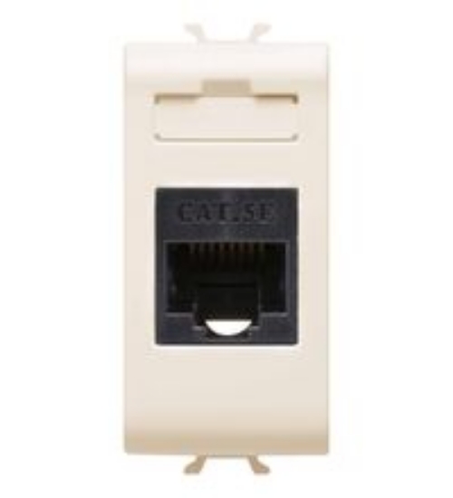 Imagine Priză calculator modulară Cat5e RJ45 1M alb Panasonic Thea Optima
