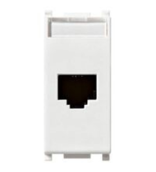 Imagine Priză calculator modulară Cat5e RJ45 1M alb Panasonic Thea Optima