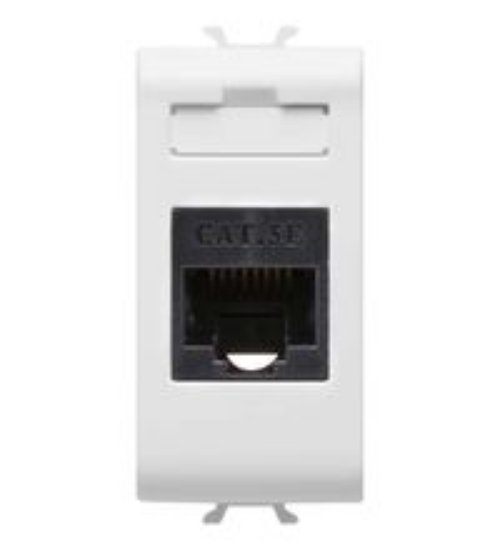 Imagine Priză calculator modulară Cat5e RJ45 1M alb Panasonic Thea Optima