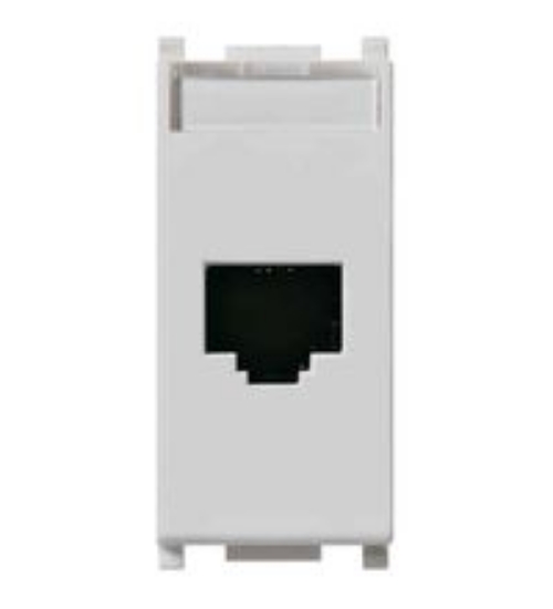 Imagine Priză calculator modulară Cat5e RJ45 1M alb Panasonic Thea Optima