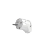 Imagine Fișă bipolară, stecher schuko cu împământare Plastic Alb VI-42 - Viko