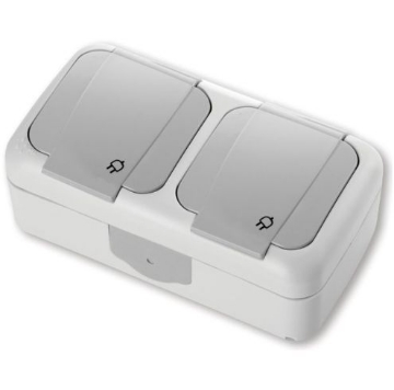 Arată detalii pentru Priză Schuko+ Priză Schuko Antigron Viko Imagine Priză Schuko+ Priză Schuko Antigron Viko