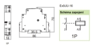 Imagine Releu impuls 16A bobină 230V AC 1 pol NOARK EX9JU-16/1P