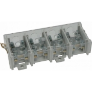 Imagine Șir de cleme ramificație cu capac 4 poli - 1 intrare x 10...35mm² / 4 ieșiri x 2.5...6mm²
