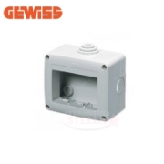 Imagine Doză de montaj aparent Gewiss, 3 module, IP40