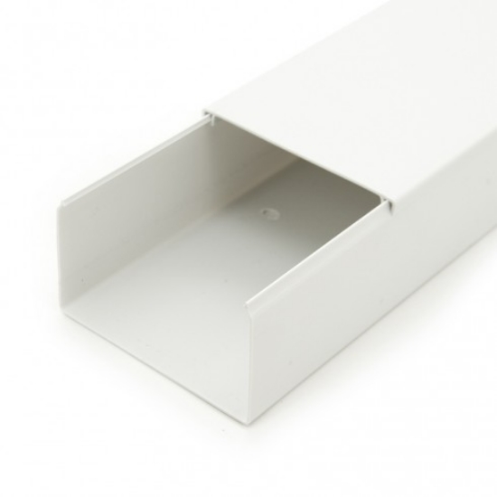 Imagine Canal cablu (jgheab) 100 x 40 mm, cu capac, 2 m, alb, PVC ignifugat