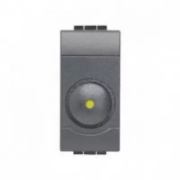 Imagine INTRERUPATOR CAP-SCARA AXIAL 10A 1M ANTRACIT LIVING LIGHT L4053AN
