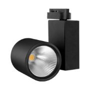 Imagine Spot LED pe șină P30, Negru, 3 în 1, 30W, 2960lm, Monofazic