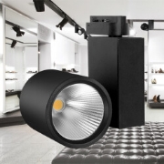 Imagine Spot LED pe șină P30, Negru, 3 în 1, 30W, 2960lm, Monofazic