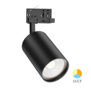 Imagine Spot LED pe șină P30, Negru, 3 în 1, 30W, 2960lm, Monofazic