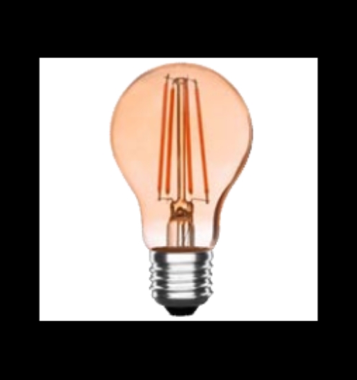 Imagine Bec LED G45 E27 4W cu filament 2200K alb cald