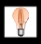 Imagine Bec LED G45 E27 4W cu filament 2200K alb cald
