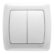 Imagine Întrerupător dublu alb, 10A, Carmen