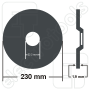 Imagine Disc de debitare inox Klingspor A 46 TZ Special, 230 x 22.23 x 1.9 mm
