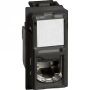 Imagine Priză date RJ45 UTP CAT5E modulară 1M negru