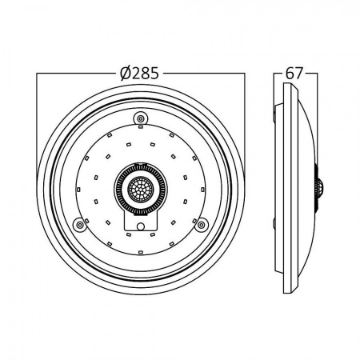Arată detalii pentru Aplica LED cu senzor de mișcare 15W 6500K ML300 IP20 Imagine Aplica LED cu senzor de mișcare 15W 6500K ML300 IP20