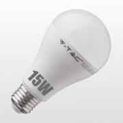 Imagine Bec LED V-TAC A65 E27 15W Lumină Caldă