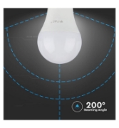 Imagine Bec LED V-TAC A65 E27 15W Lumină Caldă