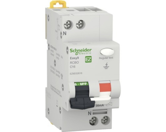 Imagine Siguranță automată modulară diferențială Schneider Electric Easy9 16A 1P+N