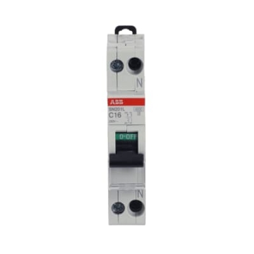 Arată detalii pentru Întrerupător automat 1P+N 16A 4.5kA ABB Imagine Întrerupător automat 1P+N 16A 4.5kA ABB