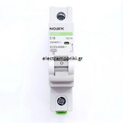Imagine Siguranță automată 1P 16A 4,5kA curba C Noark Ex9BS