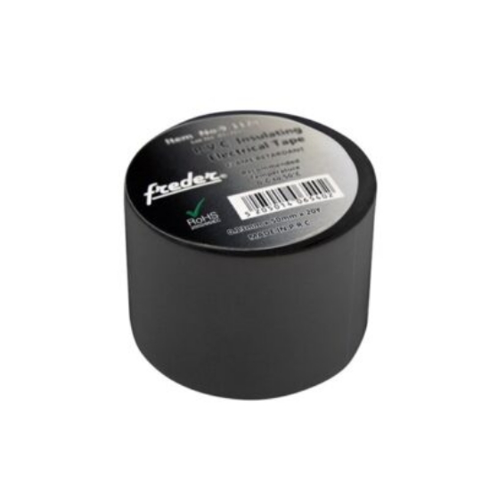 Imagine Bandă izolatoare PVC 0.13mm x 50mm x 20m - Negru