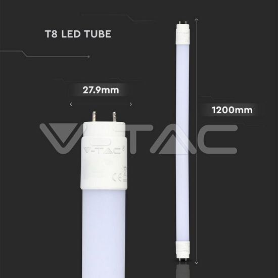Imagine Tub LED T8 18W 120 cm Nano Plastic Alb Neutru