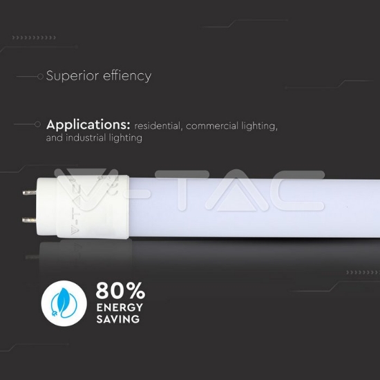 Imagine Tub LED T8 18W 120 cm Nano Plastic Alb Neutru