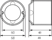 Imagine Doză aparat rigips adâncă 60x61 mm PK-60F/EPN Elektro-Plast
