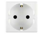 Imagine Priză Schuko Gewiss 16A, 2 module, alb GW20265