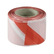 Imagine Bandă de delimitare și semnalizare alb-roșu 70mm x 200m