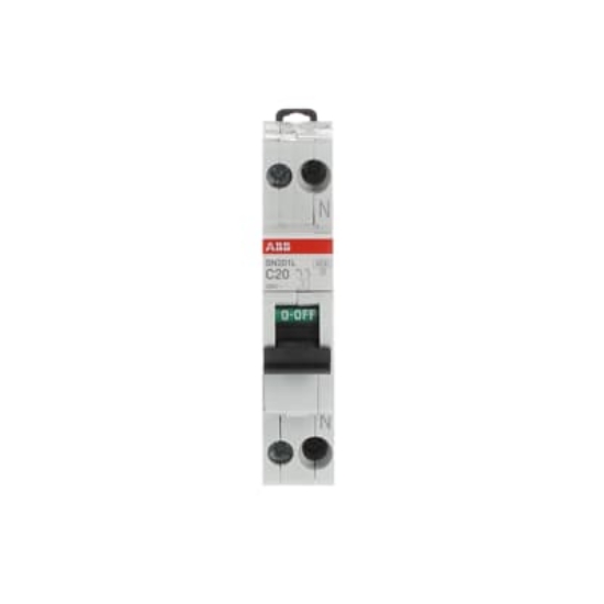 Imagine Întrerupător automat ABB 1P+N 20A 4.5kA SN201L C20