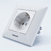 Imagine Priză simplă cu împământare 16A, IP20, Alb, Panasonic Arkedia Slim