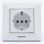 Imagine Priză simplă cu împământare 16A, IP20, Alb, Panasonic Arkedia Slim