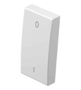 Imagine Intrerupator modular cap scara cu revenire cu LED Panasonic, alb, 1M, Thea Optima