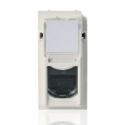 Imagine Placă RJ11/RJ45 Living Now BTICINO, 1 modul, alb
