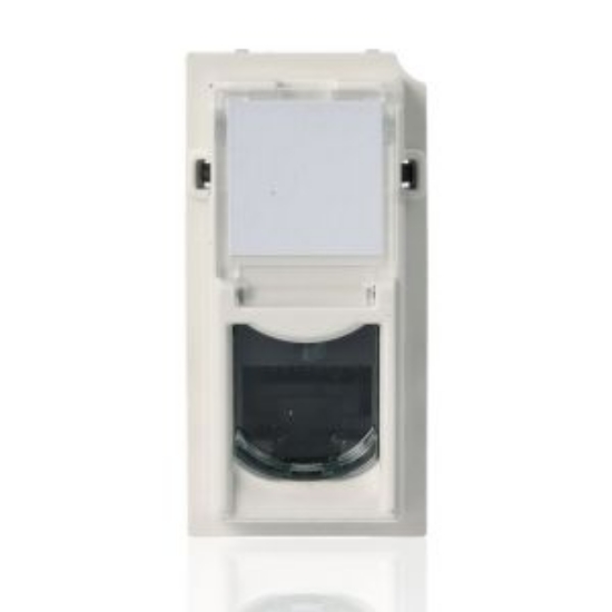 Imagine Placă RJ11/RJ45 Living Now BTICINO, 1 modul, alb